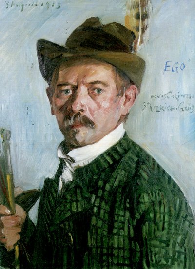 Selbstporträt mit Tiroler Hut von Lovis Corinth